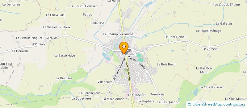 localisation de l'entreprise MADAME CHLOE BOURGUIGNON  IRODOUER