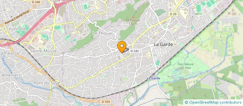 localisation de l'entreprise MADAME CHLOE BOURNOT  LA GARDE