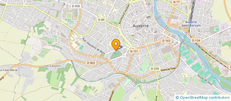 localisation de l'entreprise MADAME CHLOE BOURSIER à AUXERRE
