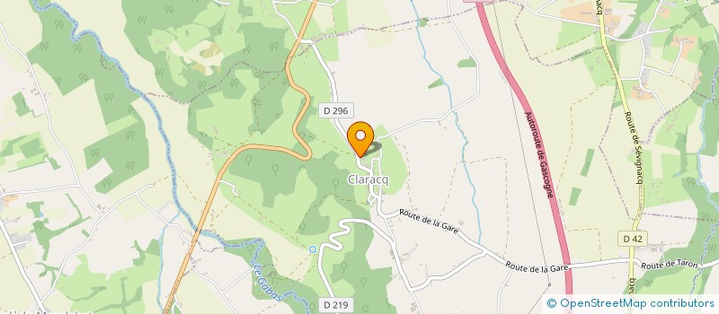 localisation de l'entreprise MADAME CHLOE BOUSTE-FRECHE  CLARACQ