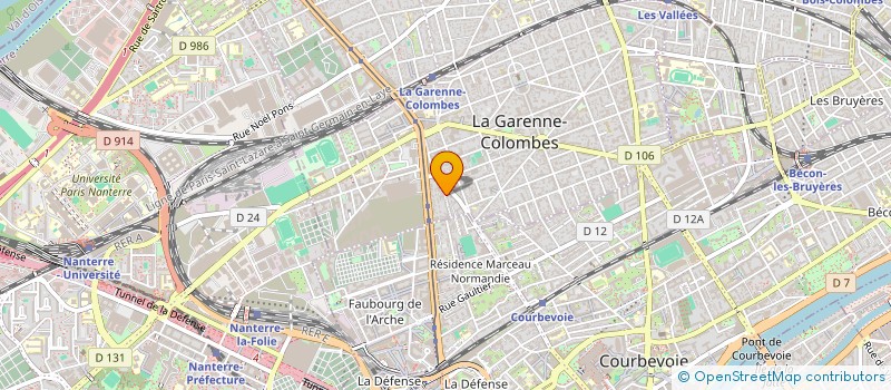 localisation de l'entreprise MADAME CHLOE BRIOTE à LA GARENNE-COLOMBES