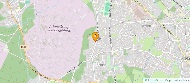 localisation de l'entreprise MADAME CHLOE BROGNARD  SAINT-MEDARD-EN-JALLES