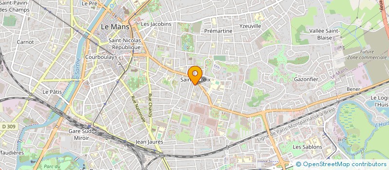 localisation de l'entreprise MADAME CHLOE BRUNET  LE MANS