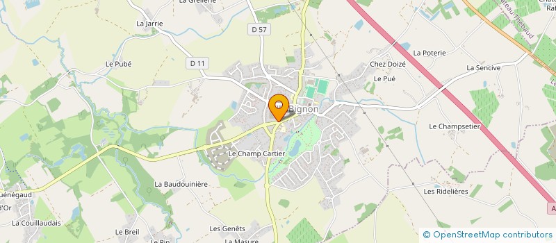 localisation de l'entreprise MADAME CHLOE BRUNET  LE BIGNON