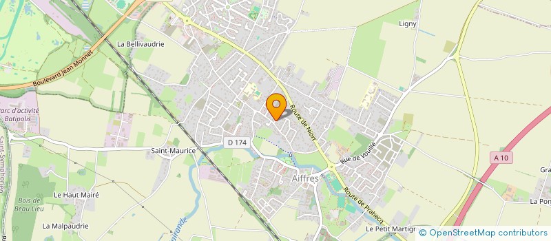 localisation de l'entreprise MADAME CHLOE BRUNET  AIFFRES