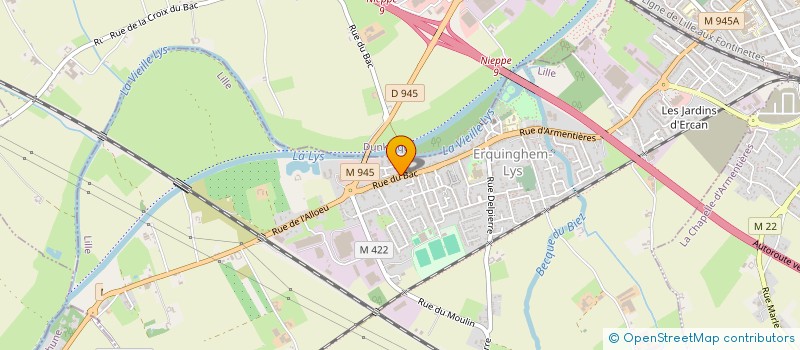 localisation de l'entreprise MADAME CHLOE CALLEWAERT  ERQUINGHEM-LYS