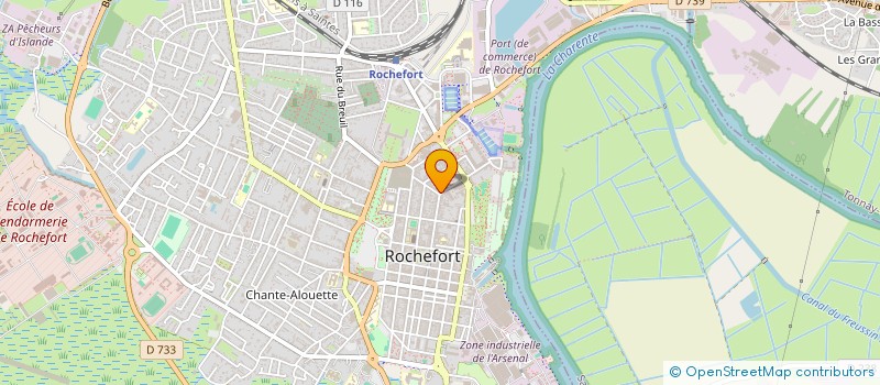 localisation de l'entreprise MADAME CHLOE CANALE  ROCHEFORT