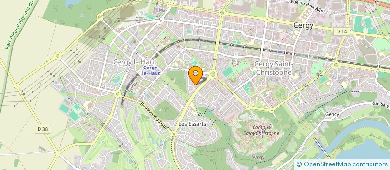 localisation de l'entreprise MADAME CHLOE CANUET  CERGY