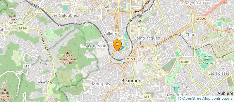 localisation de l'entreprise MADAME CHLOE CARPENTIER  CLERMONT-FERRAND