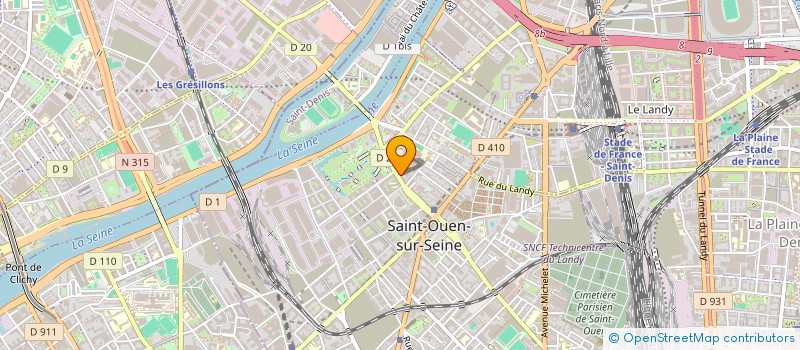 localisation de l'entreprise MADAME CHLOE CASTILLO à SAINT-OUEN-SUR-SEINE