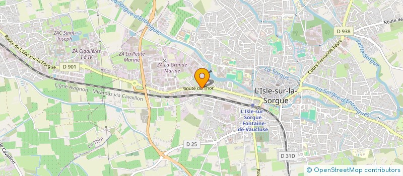 localisation de l'entreprise MADAME CHLOE CAT à L'ISLE-SUR-LA-SORGUE