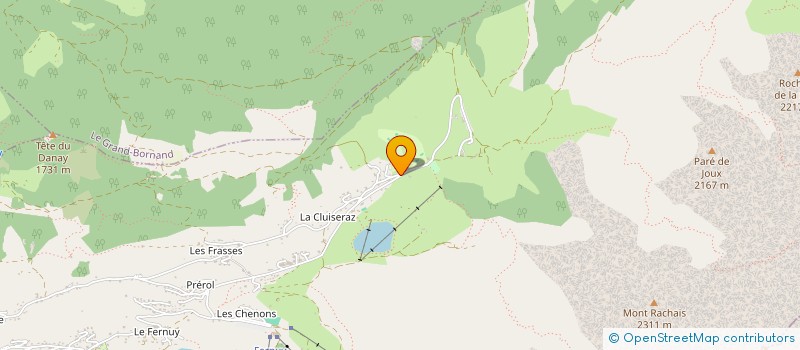 localisation de l'entreprise MADAME CHLOE CAVAGNOUD à LA CLUSAZ