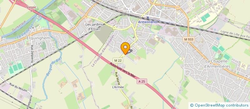 localisation de l'entreprise MADAME CHLOE CECCONI  LA CHAPELLE-D'ARMENTIERES