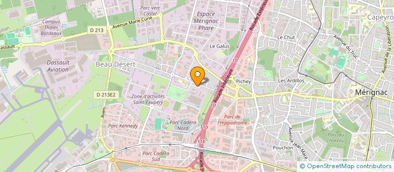 localisation de l'entreprise MADAME CHLOE CHABIRON  MERIGNAC