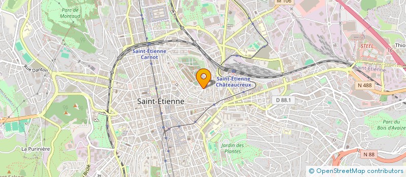 localisation de l'entreprise MADAME CHLOE CHAGNAUD  SAINT-ETIENNE