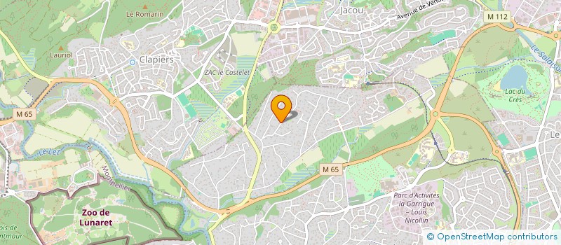 localisation de l'entreprise MADAME CHLOE CHAMARD  MONTPELLIER