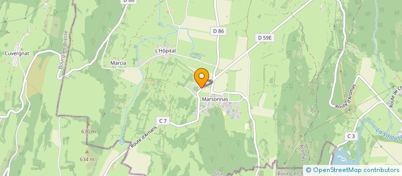 localisation de l'entreprise MADAME CHLOE CHAMOT  CORVEISSIAT