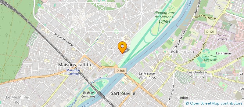 localisation de l'entreprise MADAME CHLOE CHAPON  MAISONS-LAFFITTE