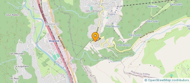 localisation de l'entreprise MADAME CHLOE CHARLEMAGNE  ARACHES-LA-FRASSE