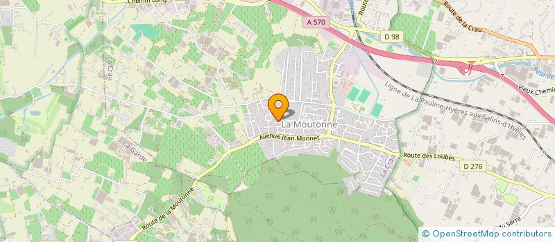 localisation de l'entreprise MADAME CHLOE CHAUVIN  LA CRAU