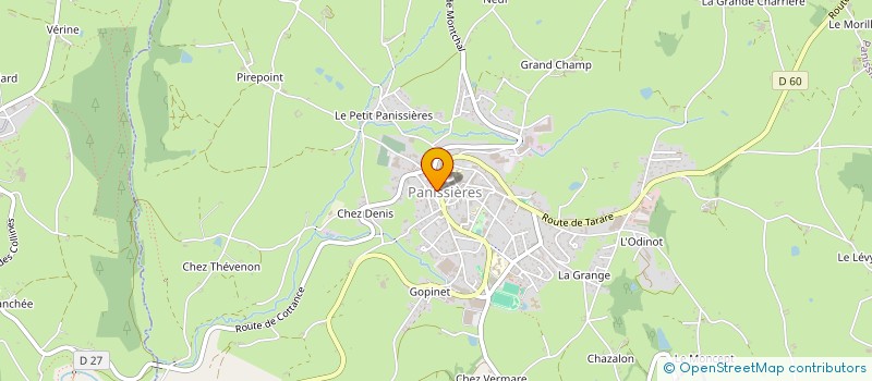 localisation de l'entreprise MADAME CHLOE CHERBLANC à PANISSIERES