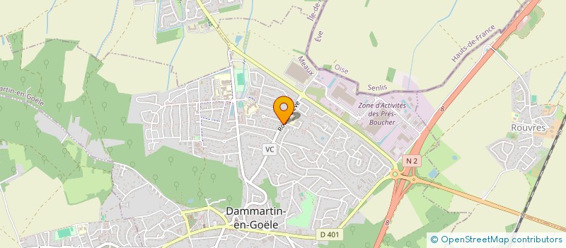 localisation de l'entreprise MADAME CHLOE CHEVALIER  DAMMARTIN-EN-GOELE