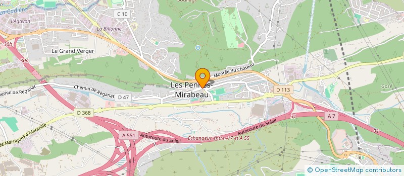 localisation de l'entreprise MADAME CHLOE CHLOE REOL à LES PENNES-MIRABEAU