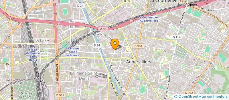 localisation de l'entreprise MADAME CHLOE CHLOE ROBILAHY  AUBERVILLIERS