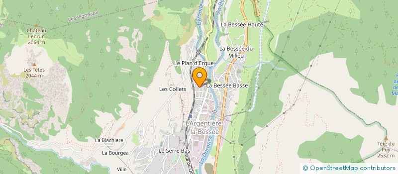 localisation de l'entreprise MADAME CHLOE CHRISTIAN  L'ARGENTIERE-LA-BESSEE