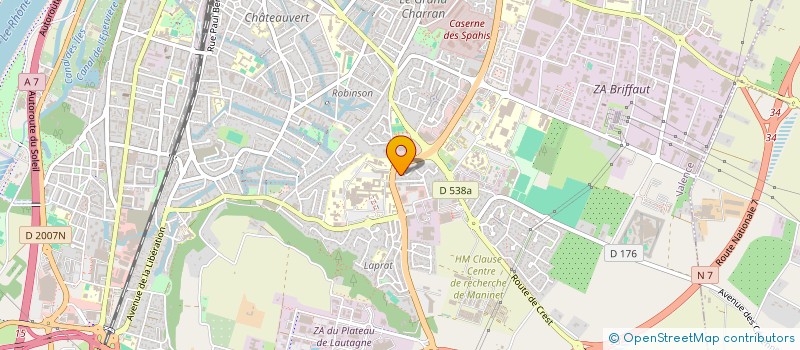 localisation de l'entreprise MADAME CHLOE COMBEDIMANCHE  VALENCE