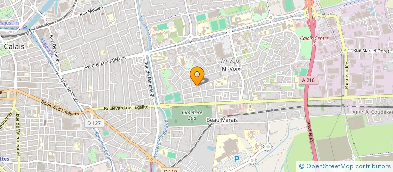 localisation de l'entreprise MADAME CHLOE COOPMAN  CALAIS