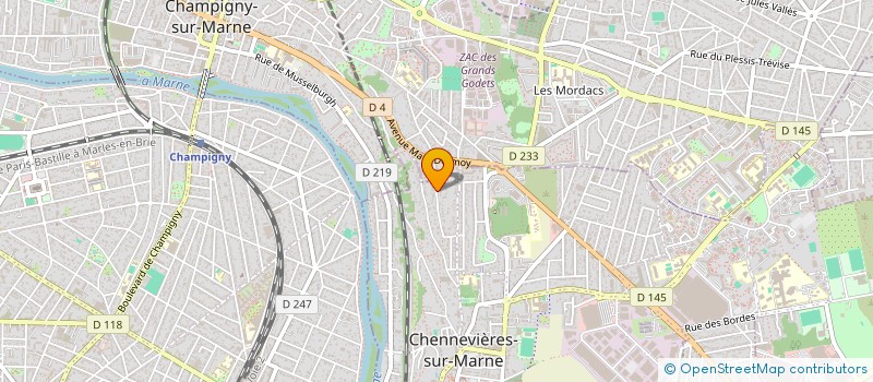 localisation de l'entreprise MADAME CHLOE CORNILLARD  CHENNEVIERES-SUR-MARNE