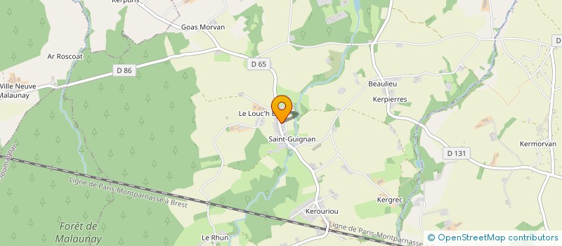 localisation de l'entreprise MADAME CHLOE COUDRAY  SAINT-JEAN-KERDANIEL