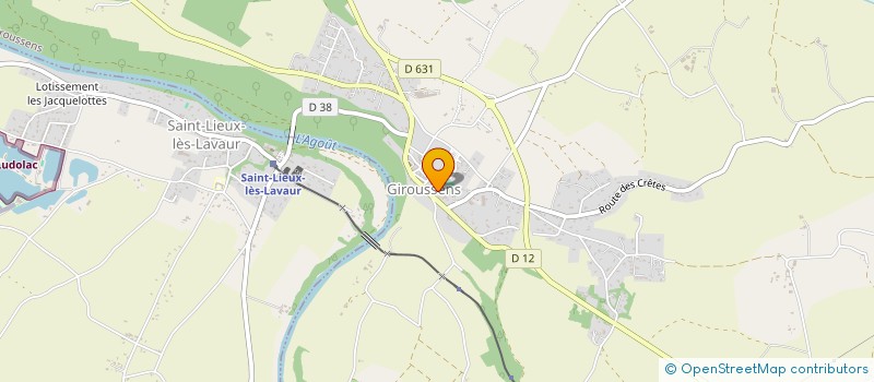 localisation de l'entreprise MADAME CHLOE COURBET à GIROUSSENS