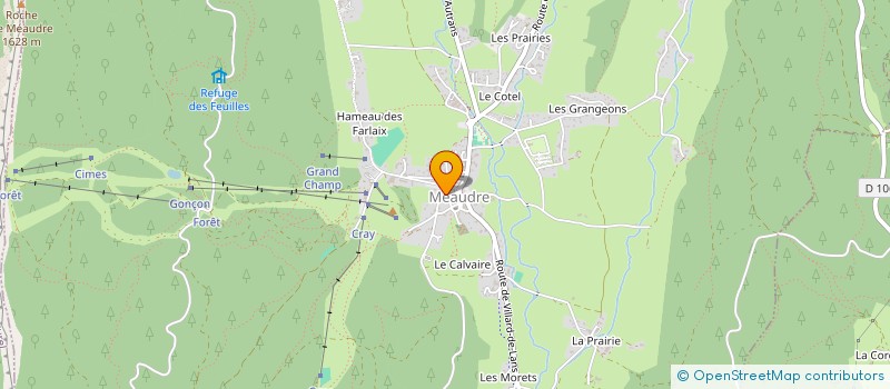 localisation de l'entreprise MADAME CHLOE COURTIN  AUTRANS-MEAUDRE EN VERCORS