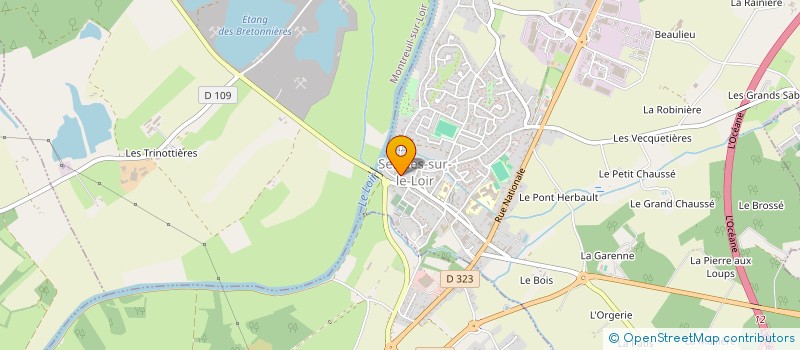 localisation de l'entreprise MADAME CHLOE COUTURIER  SEICHES-SUR-LE-LOIR