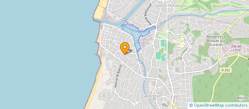 localisation de l'entreprise MADAME CHLOE COUVELARD  CAPBRETON