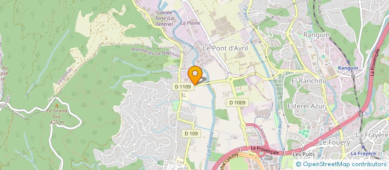 localisation de l'entreprise MADAME CHLOE CREDEVILLE  MANDELIEU-LA-NAPOULE