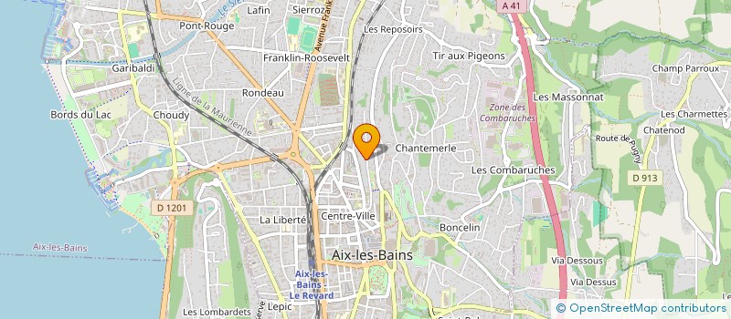 localisation de l'entreprise MADAME CHLOE CREUZET à AIX-LES-BAINS