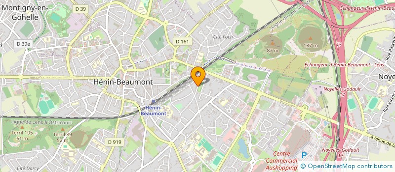 localisation de l'entreprise MADAME CHLOE DANVERS à HENIN-BEAUMONT