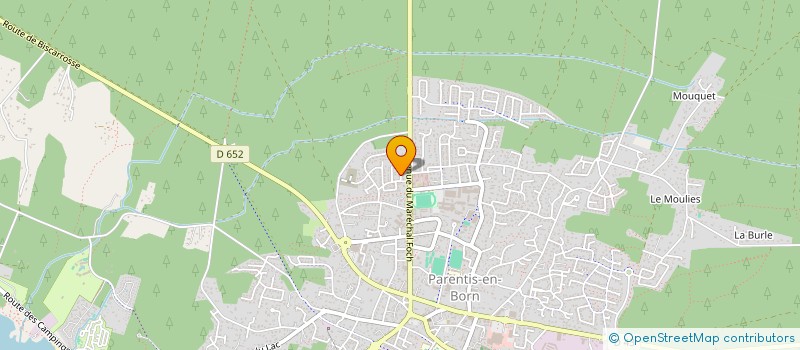 localisation de l'entreprise MADAME CHLOE DAREY  PARENTIS-EN-BORN