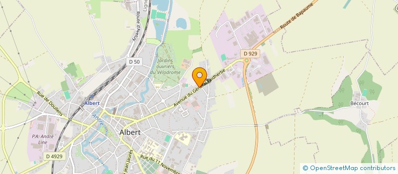 localisation de l'entreprise MADAME CHLOE DARRAS  ALBERT