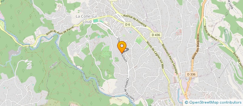 localisation de l'entreprise MADAME CHLOE DASSEVILLE  LA COLLE-SUR-LOUP