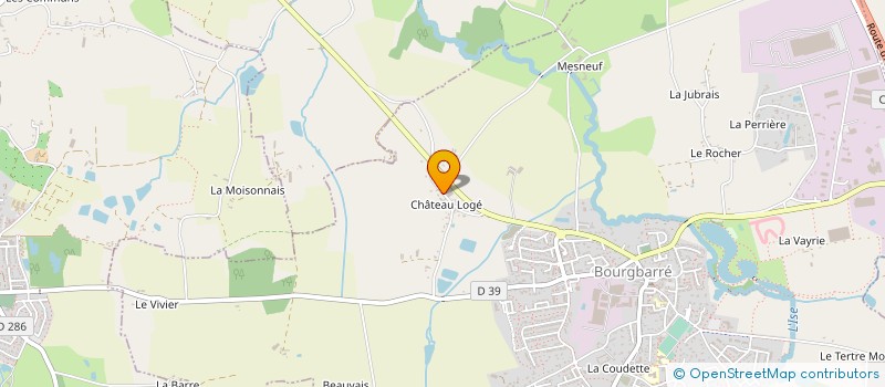 localisation de l'entreprise MADAME CHLOE DAVID  BOURGBARRE