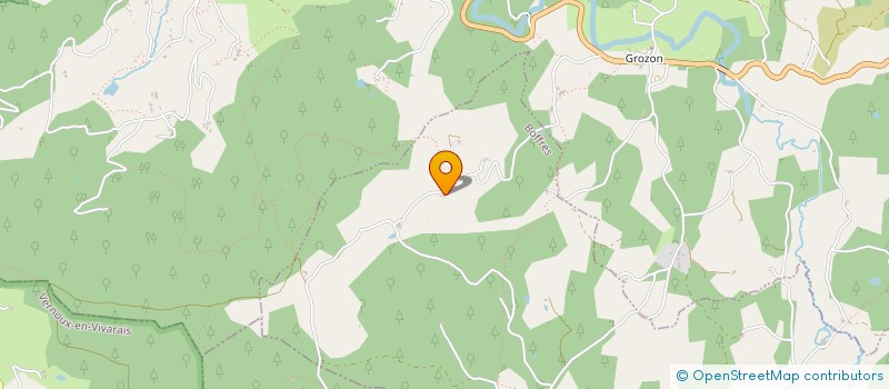 localisation de l'entreprise MADAME CHLOE DAVID-BERTHAUD  ALBOUSSIERE