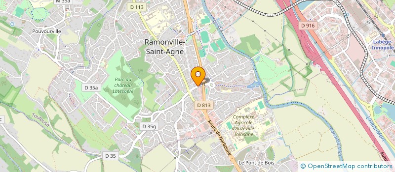 localisation de l'entreprise MADAME CHLOE DE LA PANOUSE à RAMONVILLE ST AGNE