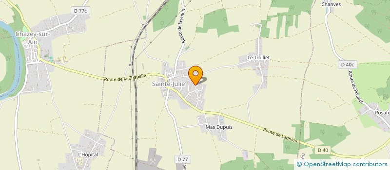 localisation de l'entreprise MADAME CHLOE DE SOUSA  SAINTE-JULIE