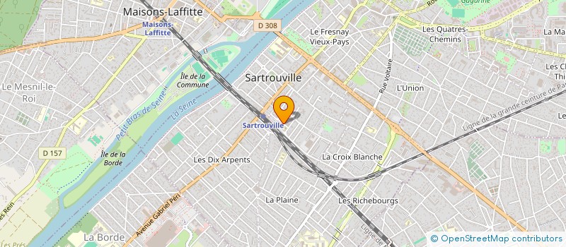 localisation de l'entreprise MADAME CHLOE DEBAIN  SARTROUVILLE