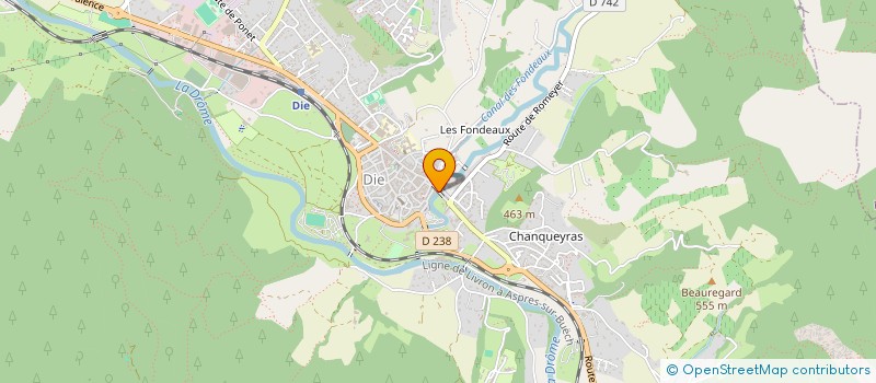 localisation de l'entreprise MADAME CHLOE DECAUX  DIE