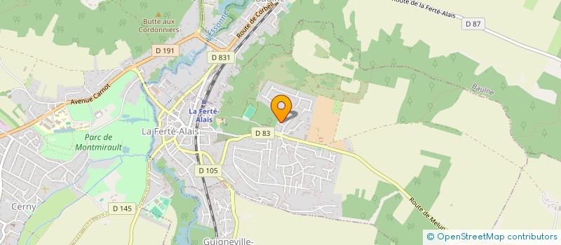 localisation de l'entreprise MADAME CHLOE DEFFAIN  LA FERTE-ALAIS